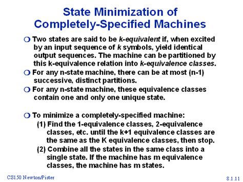 State Minimization Of