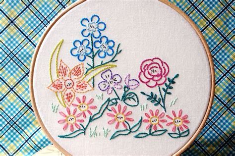 Embroidery Embroidery Patterns Embroidery Flowers Pattern Garden