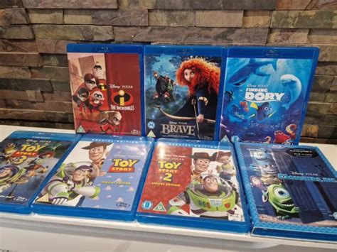 Disney Pixar Blu Ray Bundle Toy Story Finding Dory Incredibles