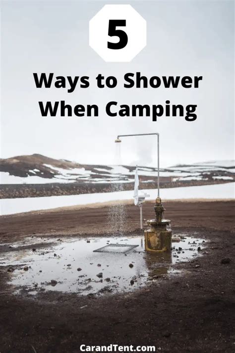 how to shower when camping stay clean while you camp