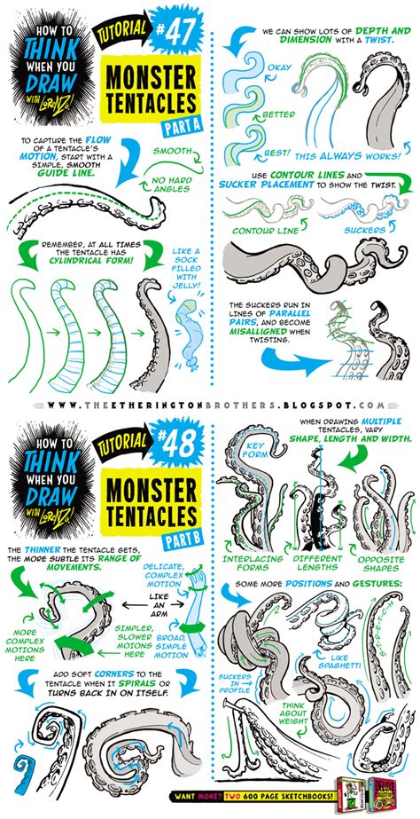 Sketch a circle to be the octopus' head. How to draw MONSTER TENTACLES tutorial by STUDIOBLINKTWICE ...