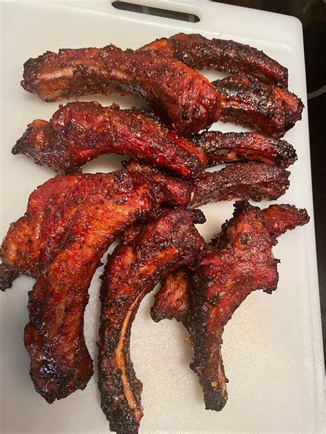 [homemade] pork ribs on my weber kettle grill r food