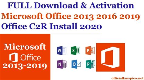 After installing windows, many users first download the application package from microsoft. Download and Activate Microsoft Office 2013, 2016, 2019 ...