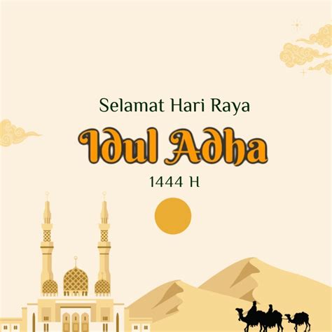 Selamat Hari Raya Idul Adha Instagram Post Template Postermywall