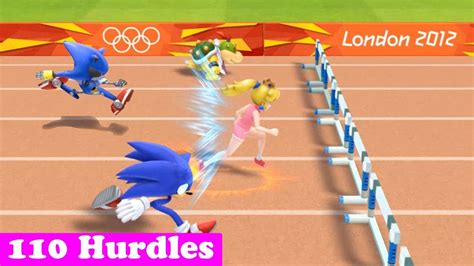 Mario Sonic At The London Olympic Games Athletics M Hurdles