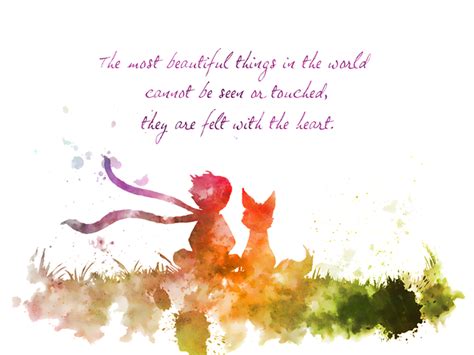 The Little Prince Quote Art Print Nursery Le Petit Prince T Wall Art Home Decor My