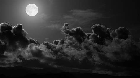 2560x1440 Resolution Gray Clouds Moon Dark Sky Clouds Hd