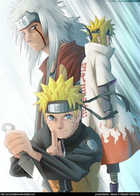 Naruto Minato And Jiraya Naruto Minato Naruto Shippuden Anime