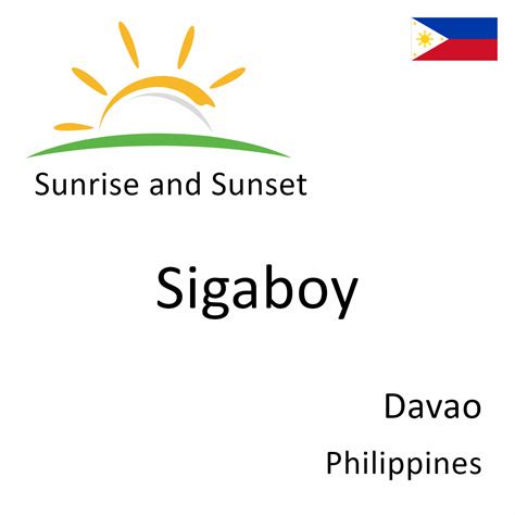 Sunrise And Sunset Times In Sigaboy Davao Philippines