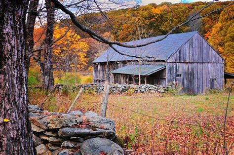 A Hidden Connecticut Rustic Barn Autumn Scenic Litchfield Hills