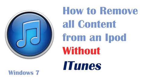 Remove Music From An Ipod Without Itunes Windows YouTube