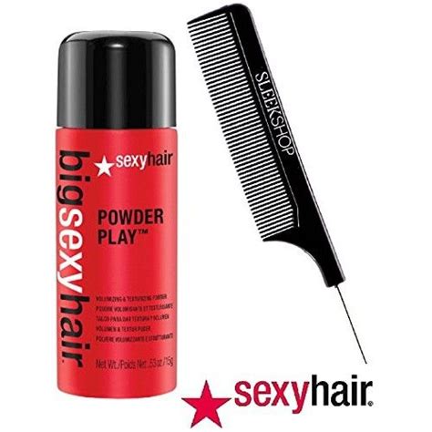 Big Sexy Hair Powder Play Volumizing And Texturizing Powder With Sleek Steel Pin Tail Comb