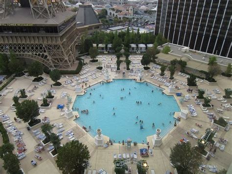 The rooms in paris las vegas have a french décor and a marble bathroom. Paris Hotel Pool Area - Picture of Paris Las Vegas ...