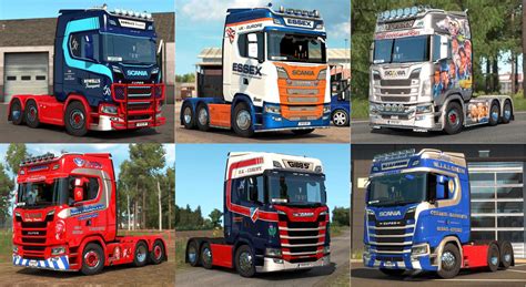 Skinpack For Scania Ng Uk Companies V10 Ets2 Euro Truck Simulator