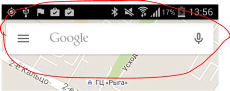 Google chrome's touch optimized top bar. Add search toolbar over google map like in native android ...