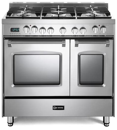 < image 1 of 3 >. 36" Prestige Dual Fuel Double Oven Range | Verona Appliances