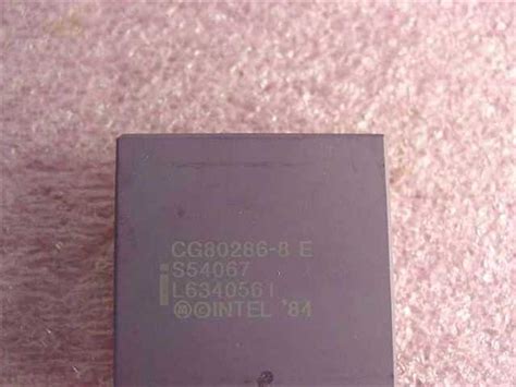 Intel Cg80286 8 E 286 Processor