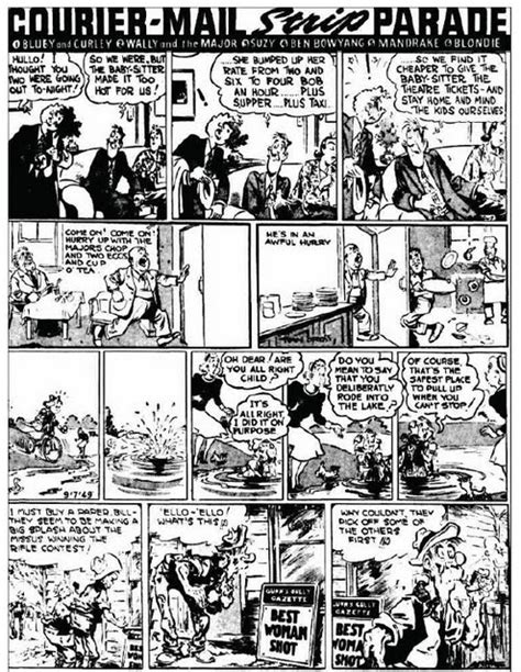 The Mcwhirters Project Courier Mail Comic Strips From July 9th 1949