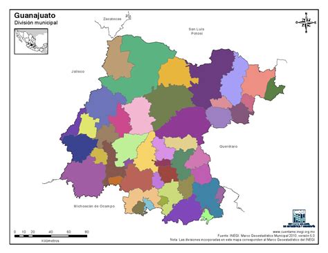 Mapa Para Imprimir De Guanajuato Mapa Mudo De Municipios De Guanajuato
