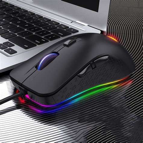 Yindiao Gaming Mouse Ergonomic Wired Mouse 7 Keys Led 4000