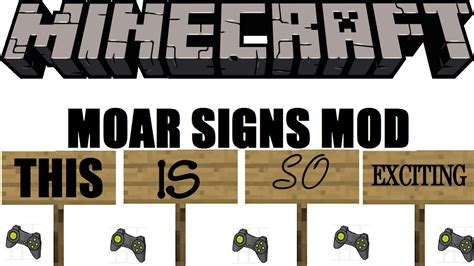 Moar Signs Minecraft Mod Showcase Youtube