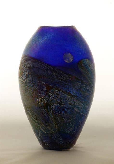 Tall Moon Vase Sanders And Wallace Glassblowing Company