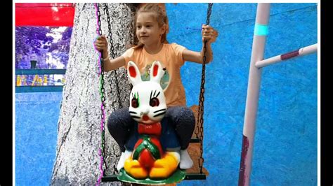 Outdoor Playground Fun For Kids Slides Swings Trampoline Carousel