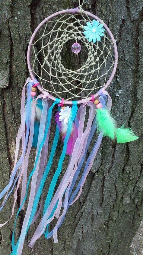 Sale A Summers Dream Large Pink Dream Catcher Girl Etsy Dream