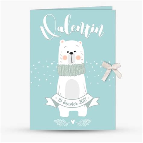Accroché sur le réfrigérateur à l'aide d'un magnet ou encore glissé dans un album photo. faire part naissance hiver rétro ours polaire | Sweet Paper