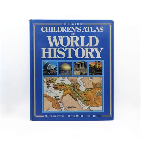 1988 Childrens Atlas Of World History Natsukashii Retro