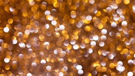 Download Wallpaper 3840x2160 Glare Gold Bokeh Circles Glitter 4k