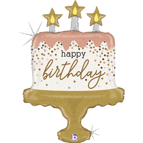 Happy Birthday Confetti Cake 33 Foil Balloon