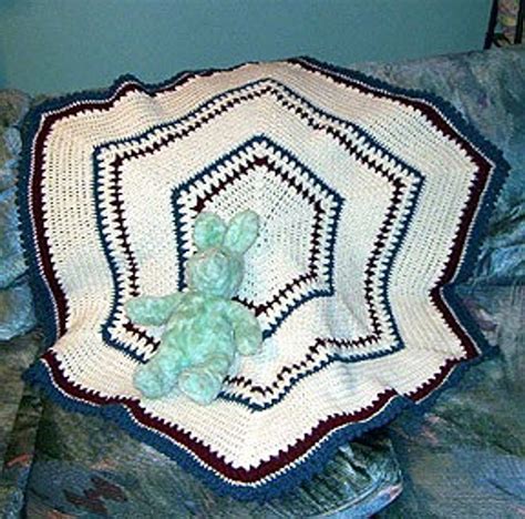 Crochet Pattern Hexagon Baby Afghan Etsy