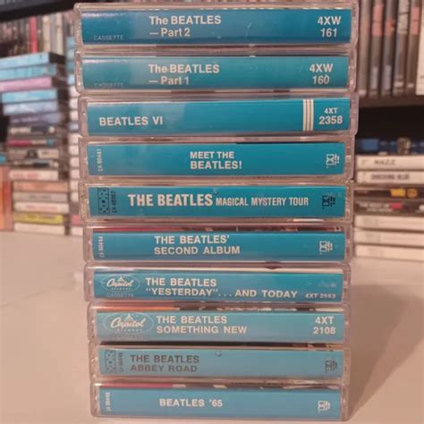 Lot Of 10 Beatles Cassette Tapes Capitol Records 65 Abbey Road