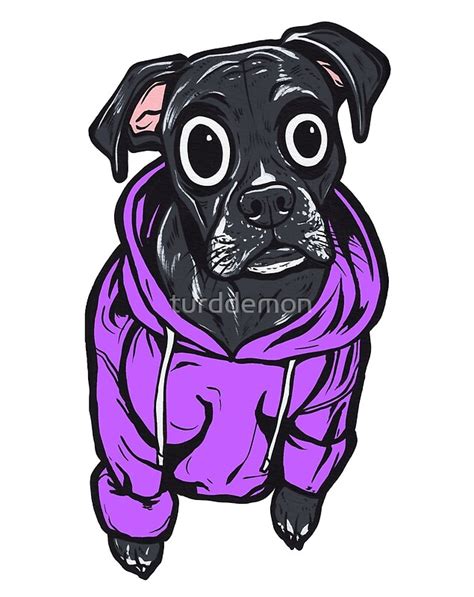 Black Boxer Dog Hoodie By Turddemon Redbubble