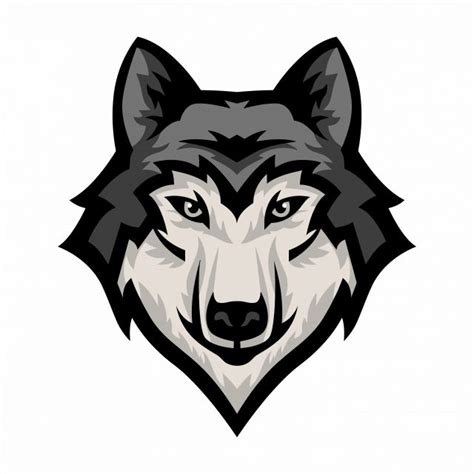 Wolf Head Mascot Logo Vector Vector Logo Animal Logo Logo Illustration