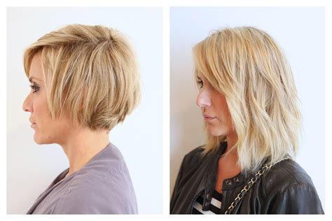 Section out the nape of your hair. Pin on Bobs