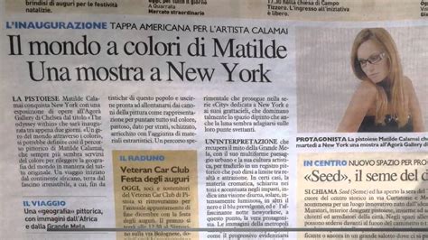 Matilde Calamai Exhibition New York Youtube