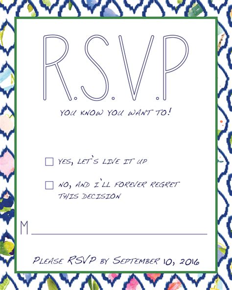 Oct 20, 2019 · getting wedding guests to rsvp on time, and tracking them down when they don't, can be an incredibly frustrating process. Wedding RSVP Wording Ideas