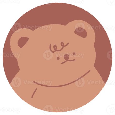 Cute Illustration Of A Hand Drawn Brown Bear Cartoon Character 26957713 Png