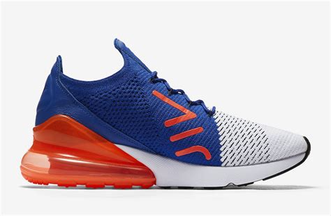 Nike Air Max 270 Flyknit Racer Blue Total Crimson Ao1023 101 Sneaker