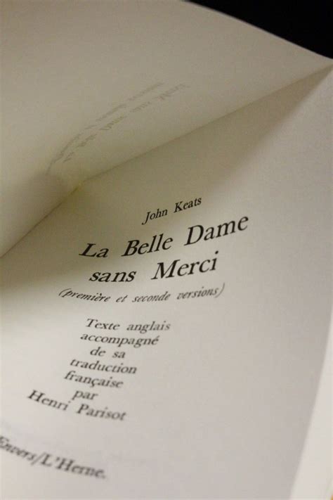 Keats La Belle Dame Sans Merci First Edition Edition