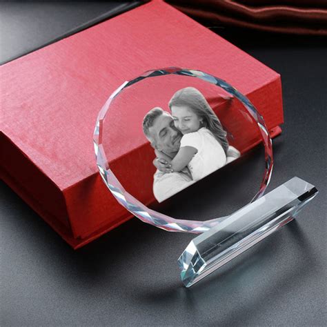 Custom Photo D Crystal D Laser Engraved Crystal With Your Photo