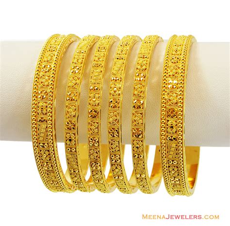 Check spelling or type a new query. 22k Indian Gold Bangles Set(4 Pc) - BaSt13363 - 22k indian gold bangles (4 pcs) set, classic ...
