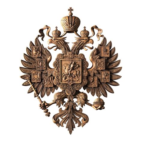 Coat Of Arms Of The Russian Empire Grbstl0049 3d Stl Model