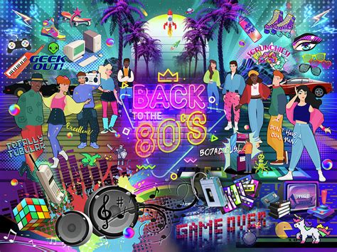 Back To The 80s Digital Art By Evie Cook Pixels
