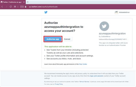 Azure app services can make use of client certificate authentication. Configure Twitter login on your Azure Function App with ...
