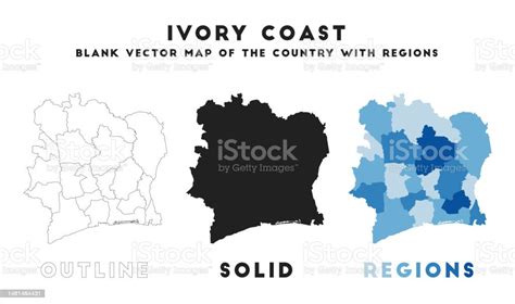Peta Pantai Gading Perbatasan Pantai Gading Untuk Infografis Anda