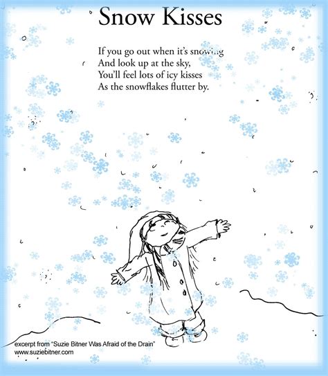 Snow Kisses Poem Childrens Poem For Winter Great For School
