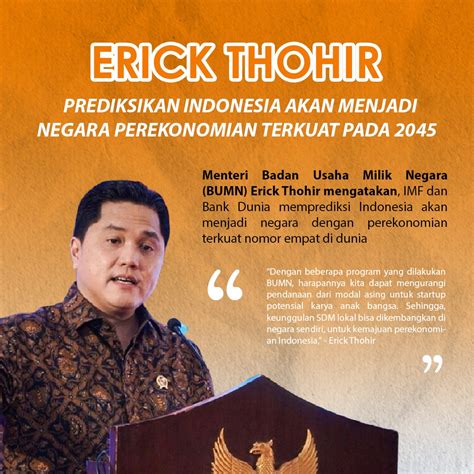 Ab On Twitter Menteri BUMN Erick Thohir Optimis Indonesia Dapat